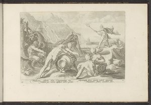 ネプチューンと川の神々が大洪水を引き起こす Ovid