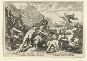 ネプチューンと川の神々が大洪水を引き起こす Ovid