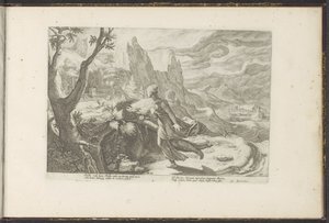 ライオンから逃げるシスベ Ovid