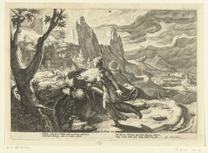 ライオンから逃げるシスベ Ovid