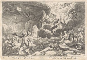 ヴァル・ヴァン・ファエトン Metamorfosen van Ovidius (シリーズタイトル) 作： Hendrick Goltzius (workshop of)