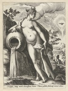 水 アクア（オブジェクトのタイトル） The Four Elements (シリーズタイトル) 作： Hendrick Goltzius (workshop of)