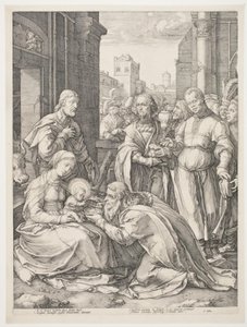 魔術師の崇拝 作： Hendrick Goltzius