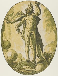 エーテル、『デモゴルゴンと神々』のプレート 6 作： Hendrick Goltzius