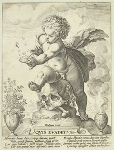 人生の儚さの寓話 (「Quiz Eva That?」) 作： Hendrick Goltzius