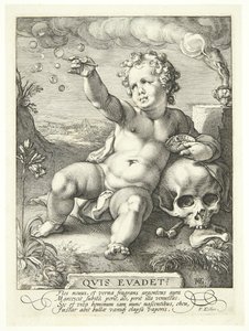 人生の儚さの寓話 (「Quiz Eva That?」) 作： Hendrick Goltzius