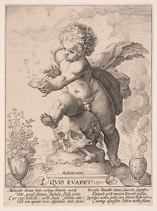 儚さの寓意（Quis Evadet） 作： Hendrick Goltzius