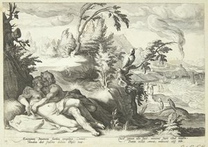 アポロンとコロニス 作： Hendrick Goltzius