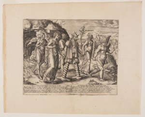 貪欲は諸悪の根源である。 作： Hendrick Goltzius
