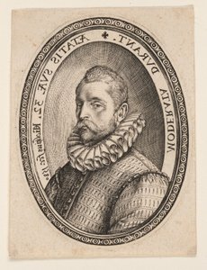 左向きの男性の胸像 作： Hendrick Goltzius