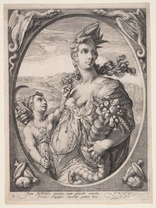 ケレス（異教の三神または女神より 作： Hendrick Goltzius