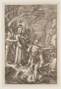 囚われの身となったキリスト（『受難』より 作： Hendrick Goltzius