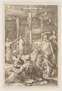 十字架上のキリスト（『受難』より 作： Hendrick Goltzius