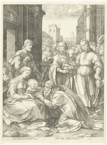 王たちの崇拝 メアリーの初期の人生（シリーズタイトル） 名作（シリーズタイトル） 作： Hendrick Goltzius