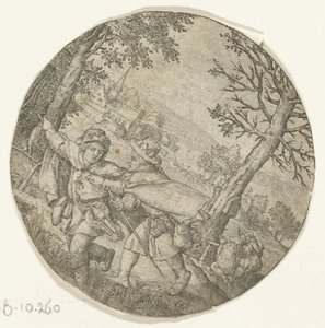 盲人は盲人を導く 作： Hendrick Goltzius