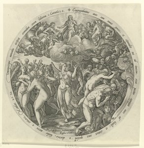 祝福された者は呪われた者から分離される 最後の審判（シリーズタイトル） 作： Hendrick Goltzius