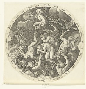 呪われし者は地獄に入る 最後の審判（シリーズタイトル） 作： Hendrick Goltzius