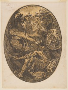 永遠の洞窟のデモゴルゴン（『神々』より 作： Hendrick Goltzius