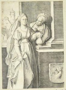 奇妙なカップル 作： Hendrick Goltzius