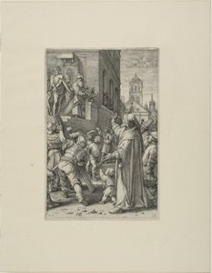 Ecce Homo、The Passion of Christ のプレート 8 作： Hendrick Goltzius