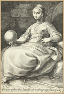 エラト 作： Hendrick Goltzius