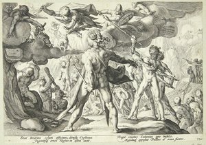 巨人が空を襲う 作： Hendrick Goltzius