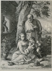 洗礼者ヨハネと聖家族 メアリーの初期の人生（シリーズタイトル） 名作（シリーズタイトル） 作： Hendrick Goltzius