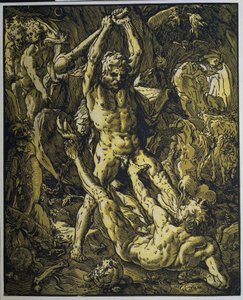 ヘラクレス・エン・カクス 作： Hendrick Goltzius