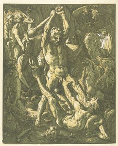 ヘラクレス・エン・カクス 作： Hendrick Goltzius