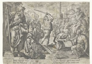 パウロの殉教 キリストと使徒たちの殉教（シリーズタイトル） 作： Hendrick Goltzius
