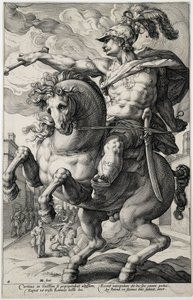 マーカス・クルティウス ローマの英雄 (シリーズタイトル) 作： Hendrick Goltzius