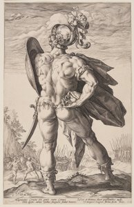 マルクス・ヴァレリウス・コルヴス（『ローマの英雄』より 作： Hendrick Goltzius