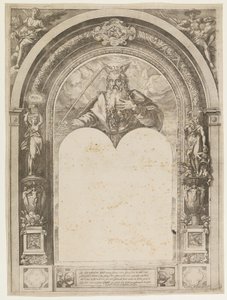 律法の板を持つモーセ 作： Hendrick Goltzius