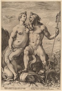 ネプチューンとアンフィトリテ 作： Hendrick Goltzius