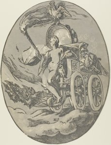 ノックス、『デモゴルゴンと神々』のプレート 7 作： Hendrick Goltzius