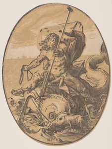 神々』より「オセアヌス 作： Hendrick Goltzius