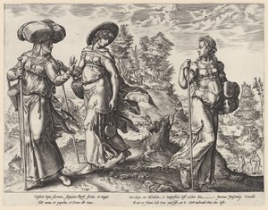 オルパはナオミとルースのもとを去る ルースの歴史（シリーズタイトル） 作： Hendrick Goltzius