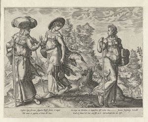 オルパはナオミとルースのもとを去る ルースの歴史（シリーズタイトル） 作： Hendrick Goltzius