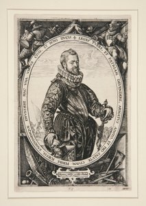 ジャック・ド・ラ・ファイユの肖像 作： Hendrick Goltzius