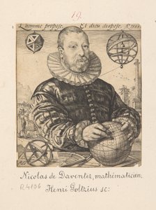 ニコラウス・ペトリ・ダヴェントリエンシス、実名クラース・ピーテルスゾーン・ファン・デーフェンテル、1540年頃-1602年頃 - 数学者、天文学者の肖像
