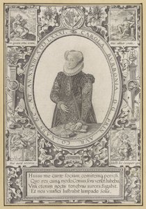 ブルボンのシャルロットの肖像 作： Hendrick Goltzius