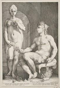 ピグマリオンとガラテア 作： Hendrick Goltzius