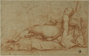 リクライニングヴィーナス 作： Hendrick Goltzius