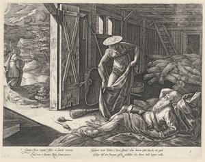 穀倉のルツとボアズ ルースの歴史（シリーズタイトル） 作： Hendrick Goltzius