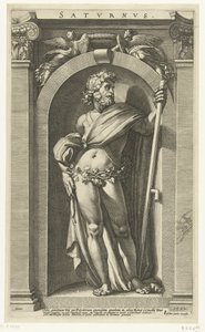 土星 土星（天体のタイトル） 古典八神（シリーズタイトル） 作： Hendrick Goltzius