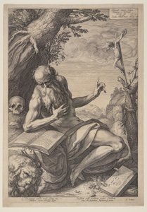 聖ジェローム 作： Hendrick Goltzius
