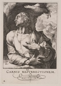 聖ユダ・タデオ、キリスト、使徒、聖パウロと信条より 作： Hendrick Goltzius