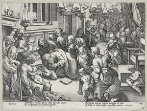 ユーティコスを育てる聖パウロ 作： Hendrick Goltzius