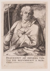 聖フィリポ、キリスト、使徒、聖パウロと信条より 作： Hendrick Goltzius