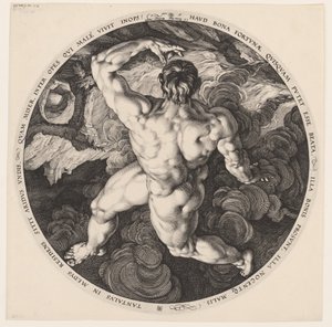 タンタルス De vier vallers (シリーズタイトル) 作： Hendrick Goltzius